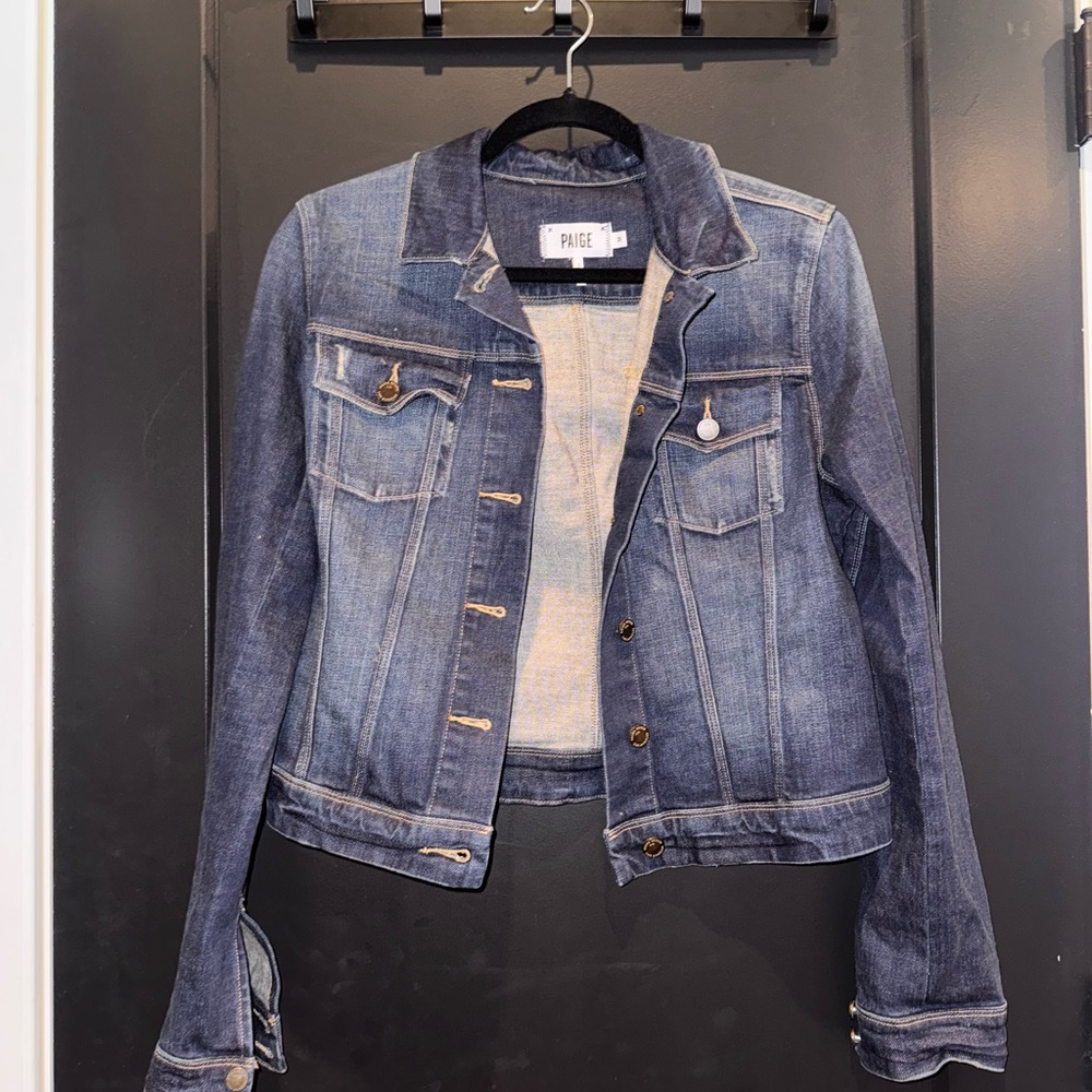 PAIGE Classic Blue Denim Jacket